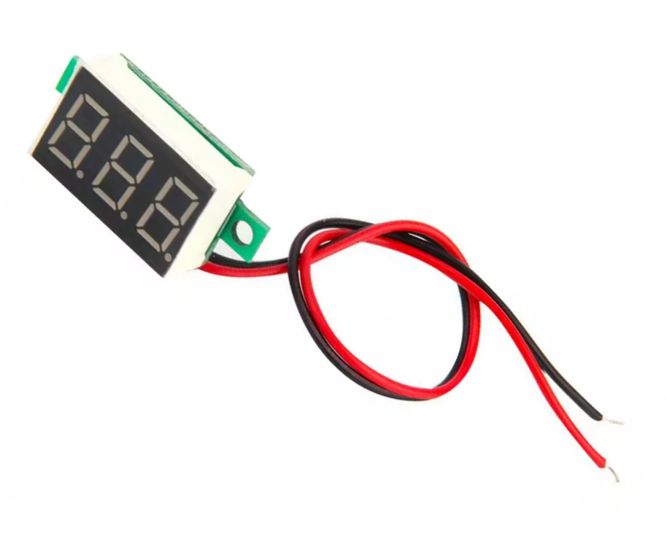 Panel mount 0.36' dc voltmeter 4.5-30vdc red dsn-dvm-368